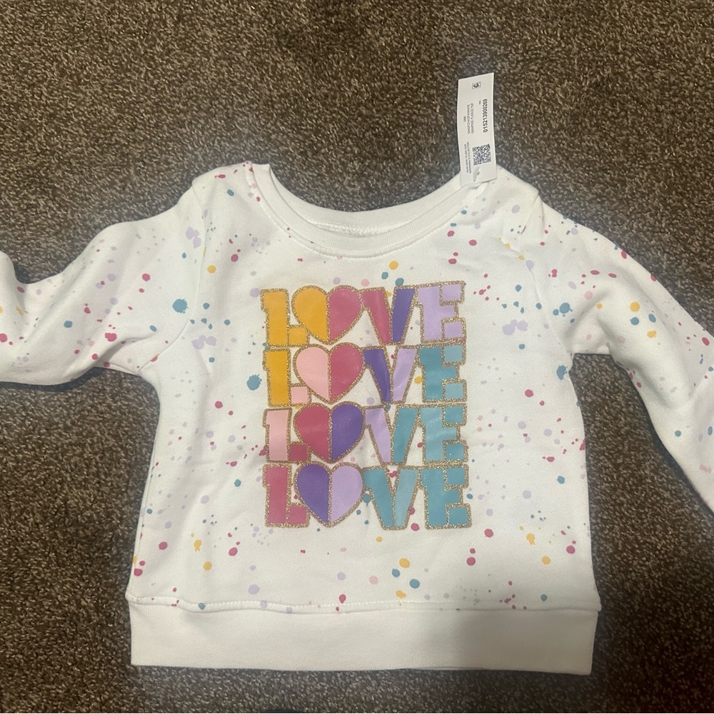 Love crewneck sweater